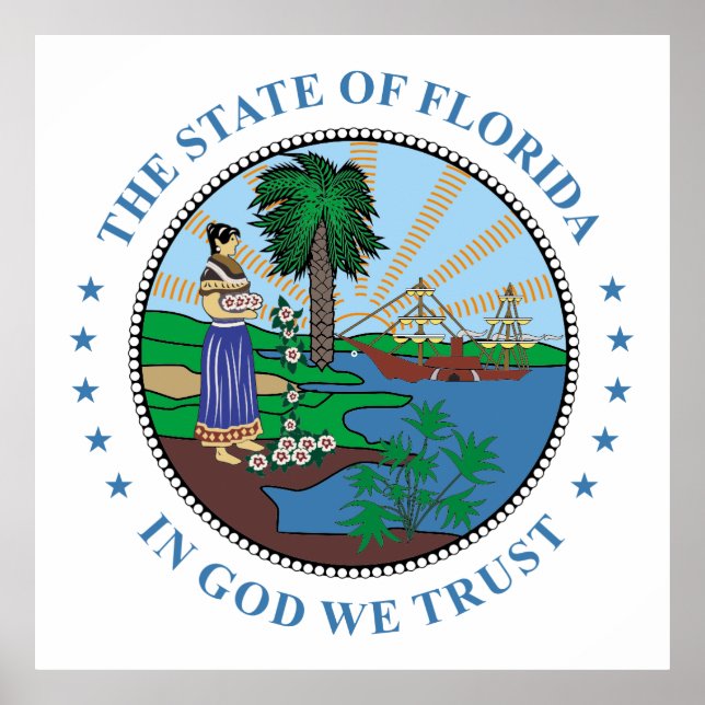 Affiche Symbole de Floride (Devant)