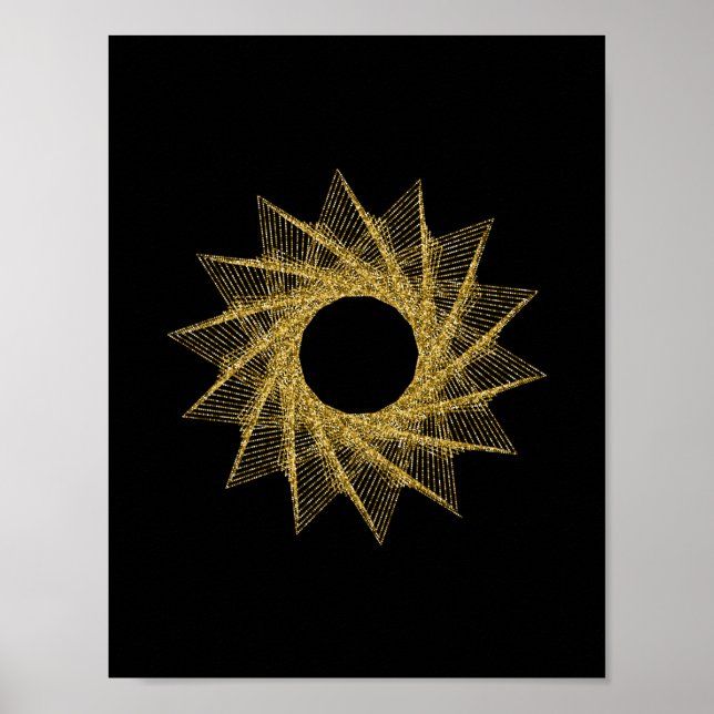 Affiche Symbole de géométrie sacrée (Devant)