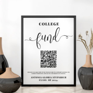 Affiche Symbole de graduation du fonds du collège signe im