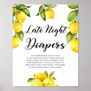 Affiche Symbole de jeu Citrus Lemons Late Night Diapés