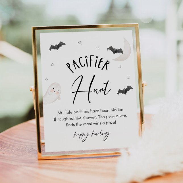 Affiche SYMBOLE DE JEU DE Baby shower DE CHASSE DE SUGARBO (Créateur téléchargé)