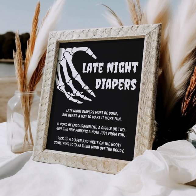 Affiche Symbole de jeu des plongeurs nocturnes du Baby sho (Créateur téléchargé)