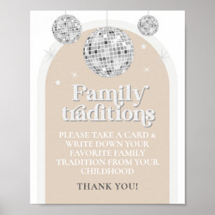 Affiche Symbole de jeu Traditions familiales Disco Baby sh