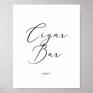 Affiche Symbole de la barre de Cigar de la calligraphie no
