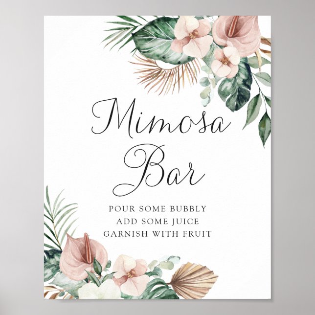 Affiche Symbole de la barre de Mariage Mimosa Flush de pal (Devant)