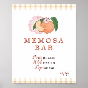 Affiche Symbole de la barre Memosa Little Peach Sweet