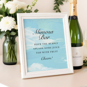 Affiche Symbole de la barre Mimosa de la Fête des mariées