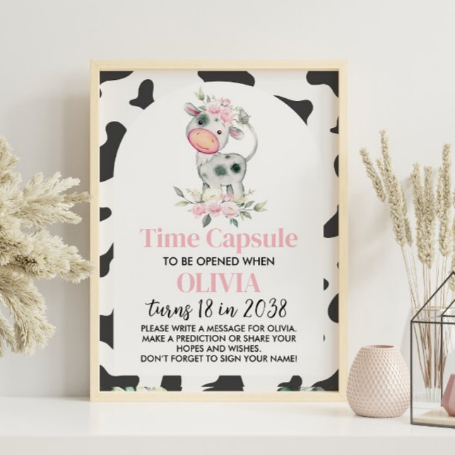 Affiche Symbole de la Capsule d'Anniversaire de la Vache S (Créateur téléchargé)