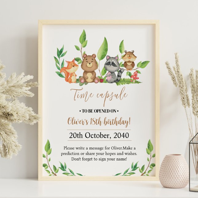 Affiche Symbole de la capsule de l'heure d'anniversaire de (Créateur téléchargé)