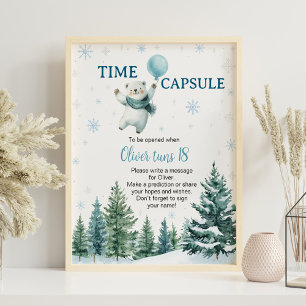 Affiche Symbole de la Capsule d'hiver de l'ours polaire mi