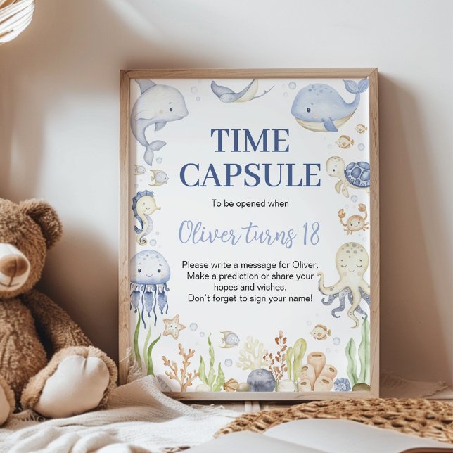 Affiche Symbole de la Capsule Heure Anniversaire d'Ocean A (Créateur téléchargé)