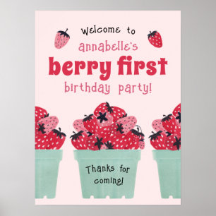 Affiche Symbole de la fête d'anniversaire de Berry