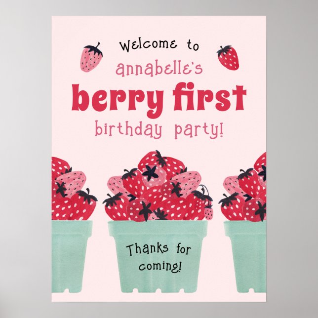 Affiche Symbole de la fête d'anniversaire de Berry (Devant)