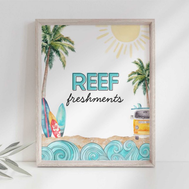 Affiche Symbole de la fête de boisson Reef Fresments (Créateur téléchargé)