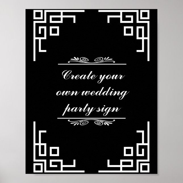 Affiche Symbole de la fête de mariage à la frontière noire (Devant)