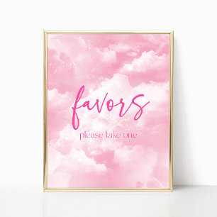 Affiche Symbole de la Fête des nuages roses
