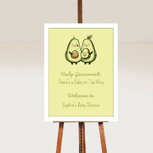 Affiche Symbole de la fête du Baby shower Saint-Guacamole