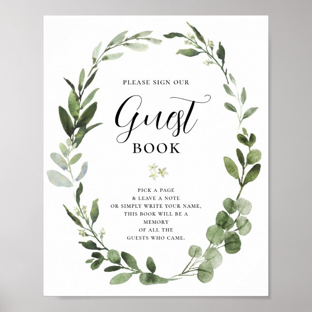 Affiche Symbole de la fête du livre d'invité (Devant)