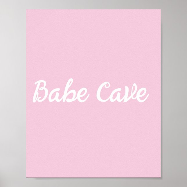 Affiche Symbole de la grotte de Babe Cute Art Mur (Devant)