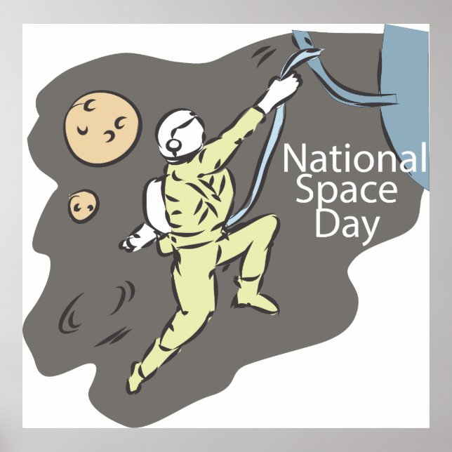 Affiche Symbole de la Journée nationale de l'espace (Devant)