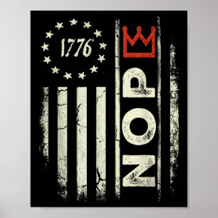 Affiche Symbole de la manifestation No Kings Vertical Amer