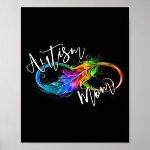 Affiche Symbole de la neurodiversité Rainbow Infinity Auti