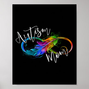 Affiche Symbole de la neurodiversité Rainbow Infinity Auti
