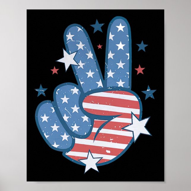 Affiche SYMBOLE DE LA PAIX 4 juillet Super (Devant)
