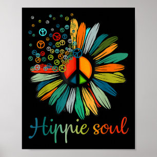 Affiche SYMBOLE DE LA PAIX DE Daisy Hippie Soul AMATEURS D