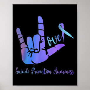 Affiche SYMBOLE DE LA PAIX DE LA PAIX Ruban Prévention du