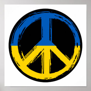 Affiche SYMBOLE DE LA PAIX DE L'Ukraine
