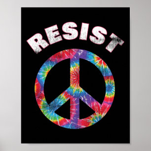 AFFICHE SYMBOLE DE LA PAIX RÉSISTE À UNE MANIFESTATION PAC