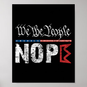 Affiche Symbole de la protestation No Kings Nope 4 juillet