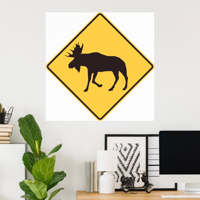 Affiche Symbole de la route Moose (Créateur téléchargé)