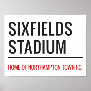 Affiche Symbole de la rue du Stade Sixfields
