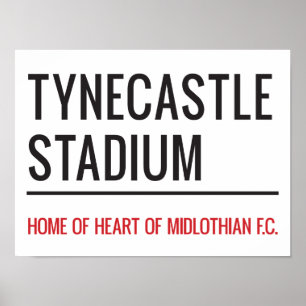 Affiche Symbole de la rue du Stade Tynecastle