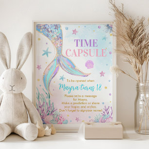 Affiche Symbole de la sirène sous la mer