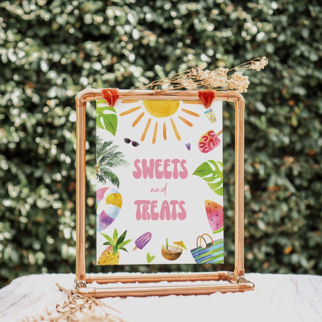 Affiche Symbole de la station de dessert Sweets and Care (Créateur téléchargé)