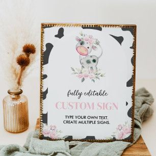 Affiche Symbole de la table de fête d'anniversaire de la v