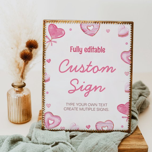 Affiche Symbole de la table de fête d'anniversaire de Swee (Créateur téléchargé)