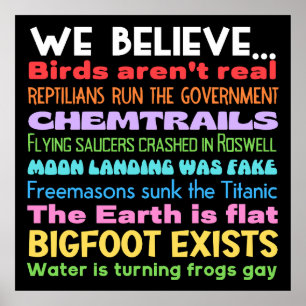 Affiche Symbole de la théorie du complot