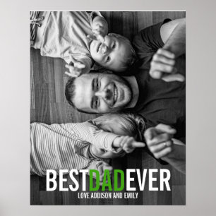 Affiche Symbole de l'affiche Best Papa Ever Fête des pères