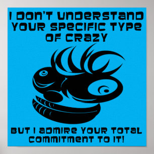 Affiche Symbole de l'affiche folle et drôle