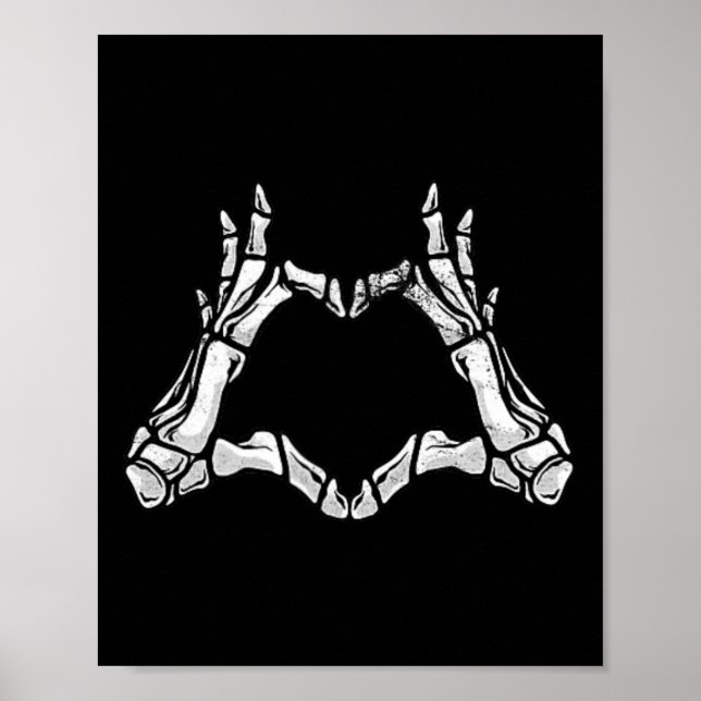 Affiche Symbole de l'amour de la main Forme du coeur de l' (Devant)