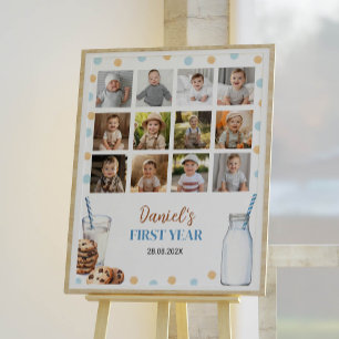 Affiche Symbole de l'Anniversaire photo de Milestone