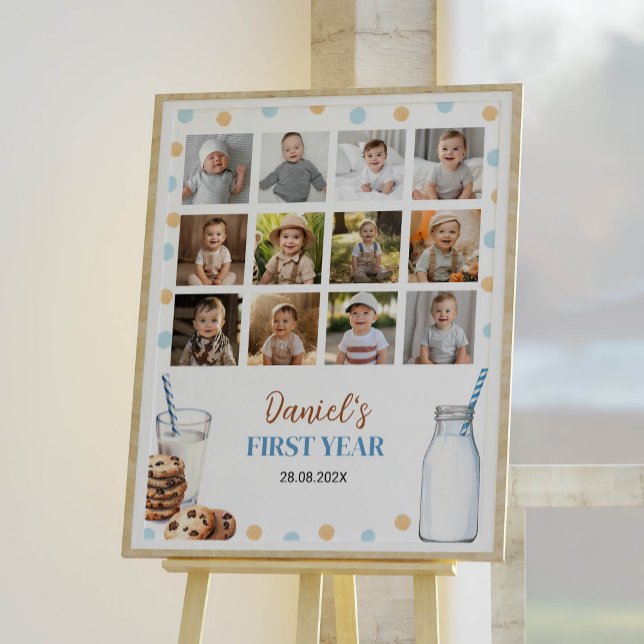 Affiche Symbole de l'Anniversaire photo de Milestone (Créateur téléchargé)