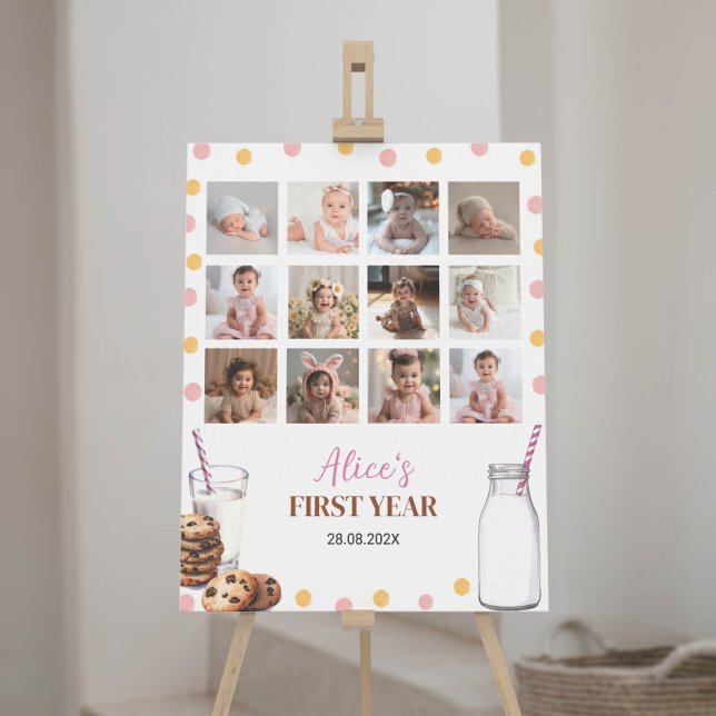 Affiche Symbole de l'Anniversaire photo de Milestone (Créateur téléchargé)