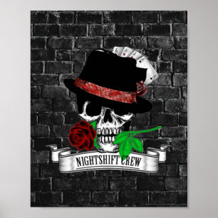 Affiche Symbole de l'équipage de nuit