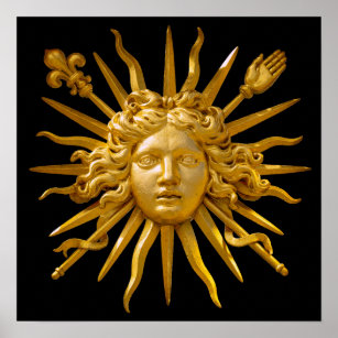 Affiche Symbole de Louis XIV le Roi Soleil
