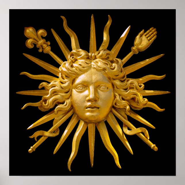 Affiche Symbole de Louis XIV le Roi Soleil (Devant)
